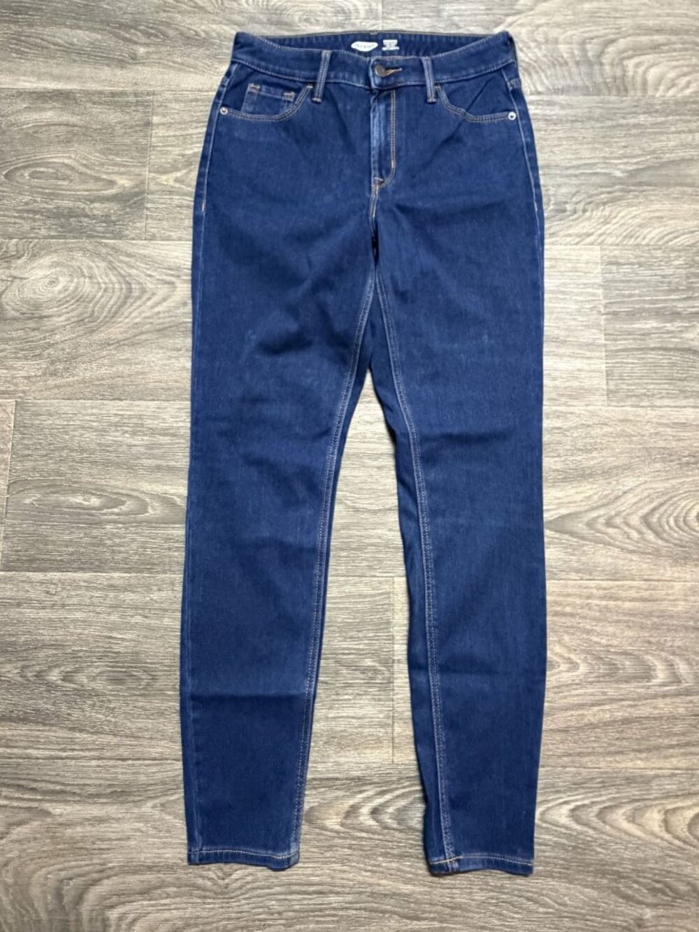 Old Navy Rockstar Super Skinny High-Rise Sculpt Jeans 6 Stretch Denim Dark Wash